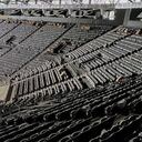 Así luce una de las graderías del Coliseo Live ubicado en las afueras de Bogotá, saliendo por la Calle 80 hacia el occidente de la capital