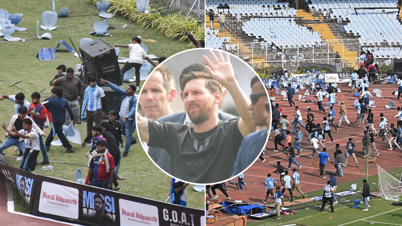 Descontrol por la visita de Lionel Messi a Calcuta en su GOAT Tour