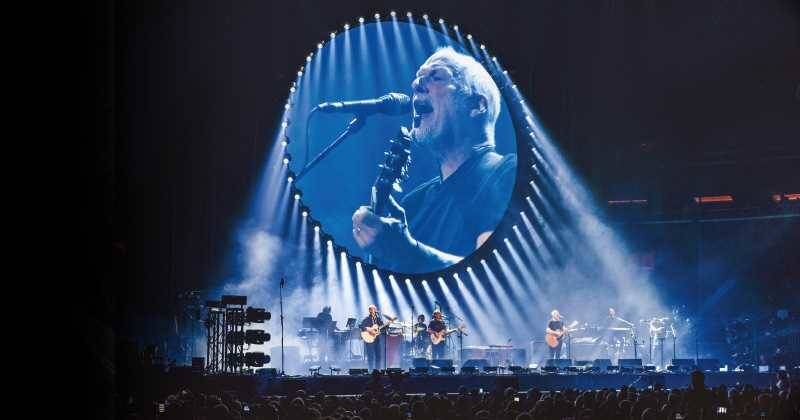  David Gilmour, en el Madison Square Garden, dos días después de su concierto en el Radio City Music Hall de Nueva York.