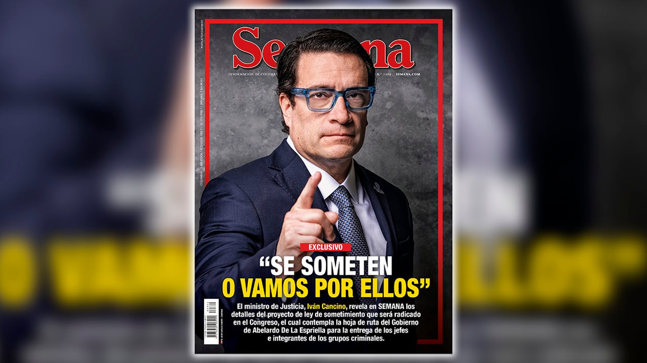 El ministro de Justicia, Iván Cancino, habló en SEMANA sobre las medidas del gobierno De La Espriella contra los grupos criminales.