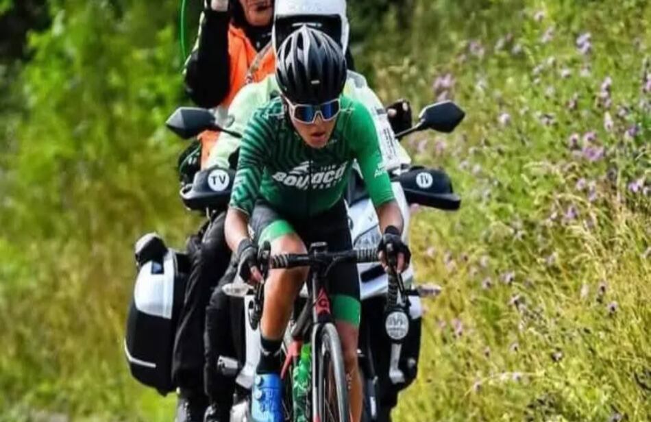 Juan David Cárdenas, ciclista de Boyacá que murió este 10 de febrero en accidente de tránsito.
