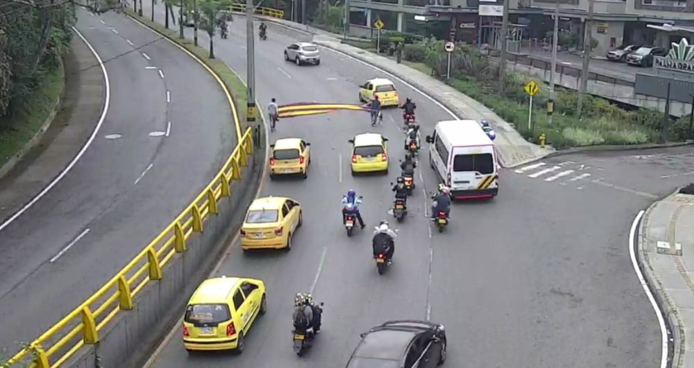 Plan tortuga en las calles de Medellín.