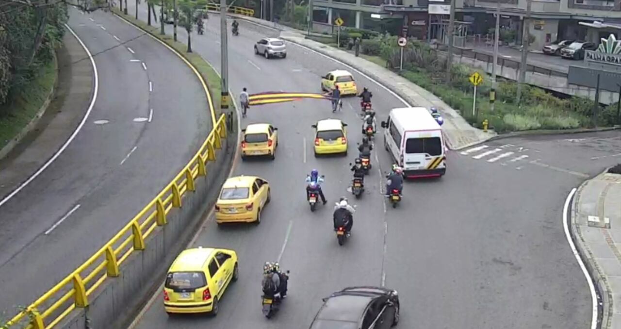 Plan tortuga en las calles de Medellín.