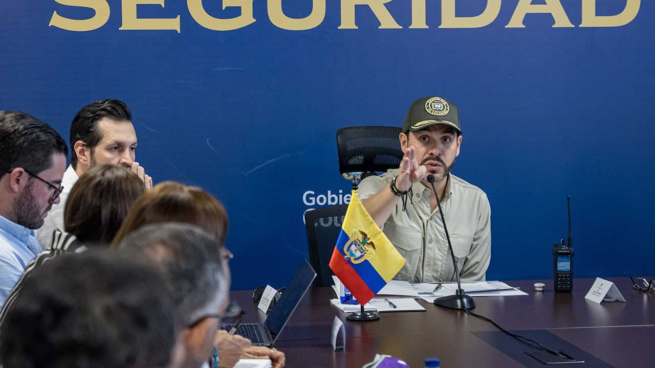 El president,e Abelardo De La Espriella, un consejo de seguridad en Santa Marta, el 25 de septiembre de 2026