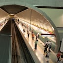 Estación de tren en el Metro de Santiago de Chile