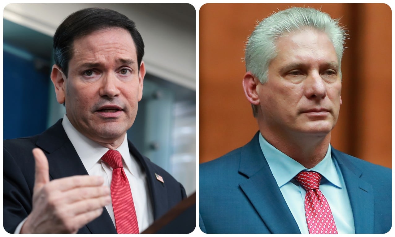 Marco Rubio y Miguel Díaz-Canel