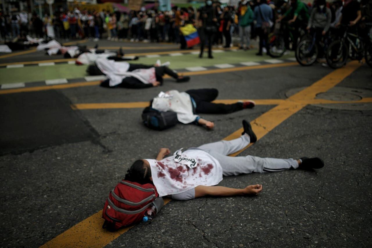 Paro Nacional marchas pacíficas, performance, arte