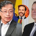 Gustavo Petro, Alejandro Ordóñez y Abelardo De La Espriella.