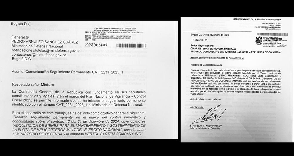 SEMANA revela documentos que advertían la inconveniencia de contratar a Vertol Systems. También sobre el pago del 50 por ciento del anticipo al contratista, y la auditoría que califica la situación como crítica.