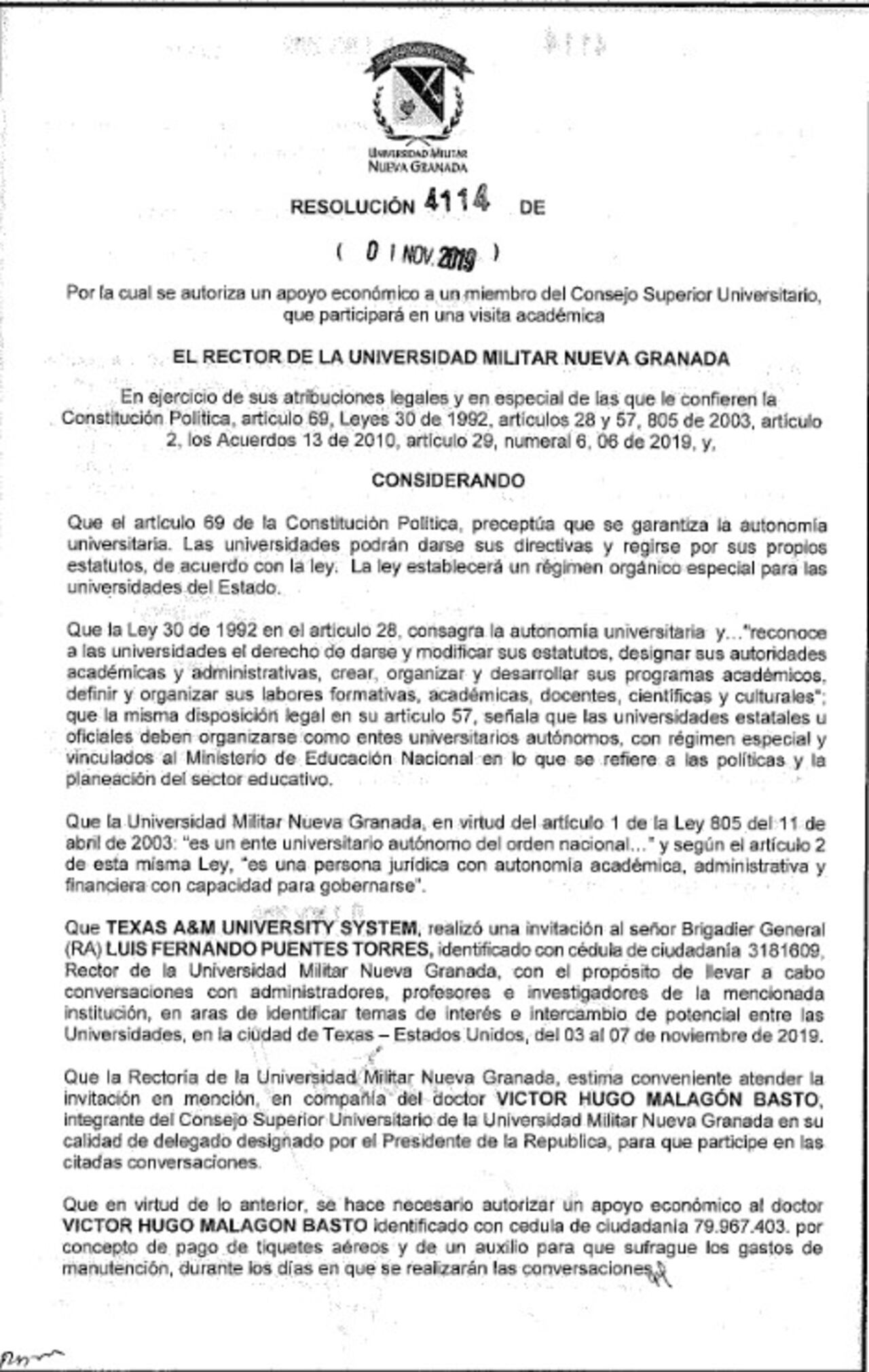 Investigan un “cartel de contratación” en la Universidad Militar. En solo cuatro años se firmaron contratos por más de 40.000 millones de pesos