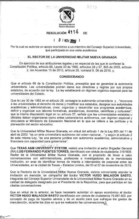 Investigan un “cartel de contratación” en la Universidad Militar. En solo cuatro años se firmaron contratos por más de 40.000 millones de pesos
