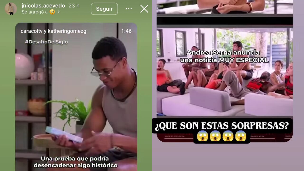 Posible embarazo en el reality deportivo del Canal Caracol.