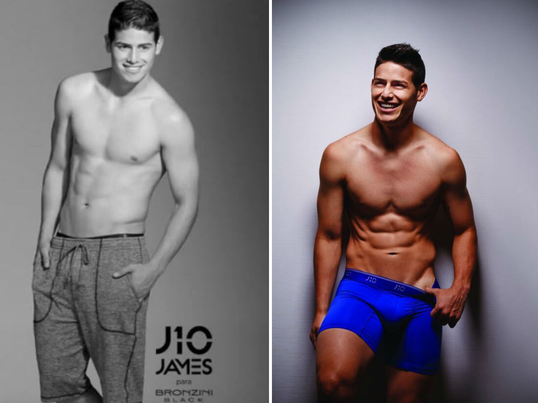 En tres meses el cuerpo de James ha cambiado de manera notoria. Foto: Bronzini.