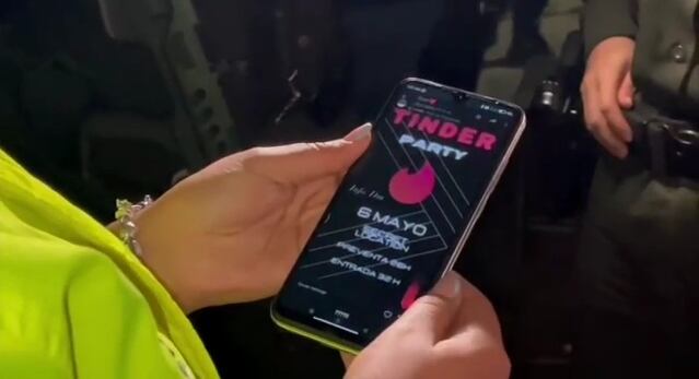 Tinder Party, se llamaba la fiesta clandestina.