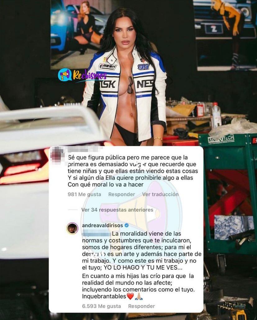 La barranquillera respondió a un comentario en redes sociales.