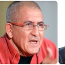 Antonio García, Comandante del ELN y Gustavo Petro, presidente electo de Colombia.