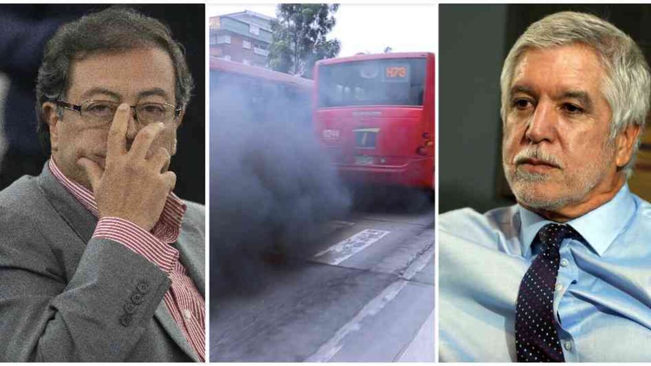 Gustavo Petro y Enrique Peñalosa protagonizaron una pelea en twitter este fin de semana por TransMilenio. Foto: Archivo Semana y Twitter