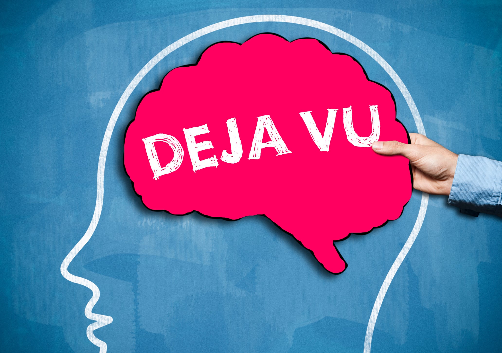 DEJA VU / Blue background concept (Click for more)