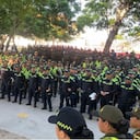 Policía desplegó cerca de 1000 uniformados para la seguridad.