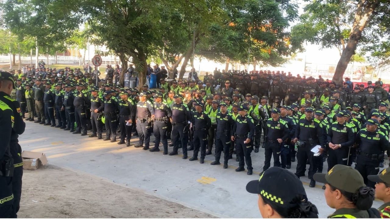 Policía desplegó cerca de 1000 uniformados para la seguridad.