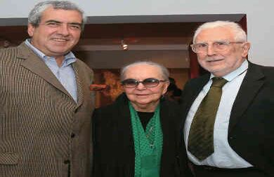 Camilo Cano, Olga de Amaral y Jim Amaral.
