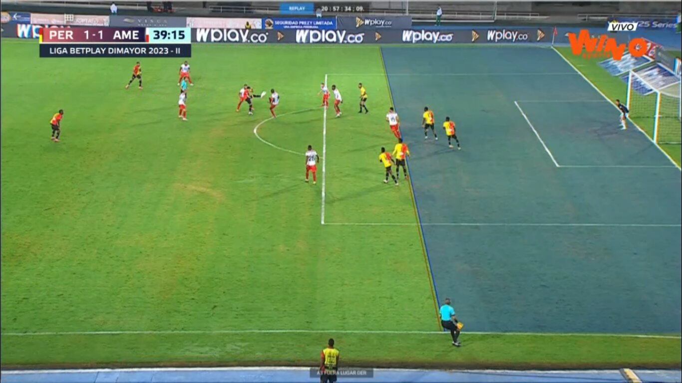 Diego Hernández estaba habilitado antes de marcar el 1-1