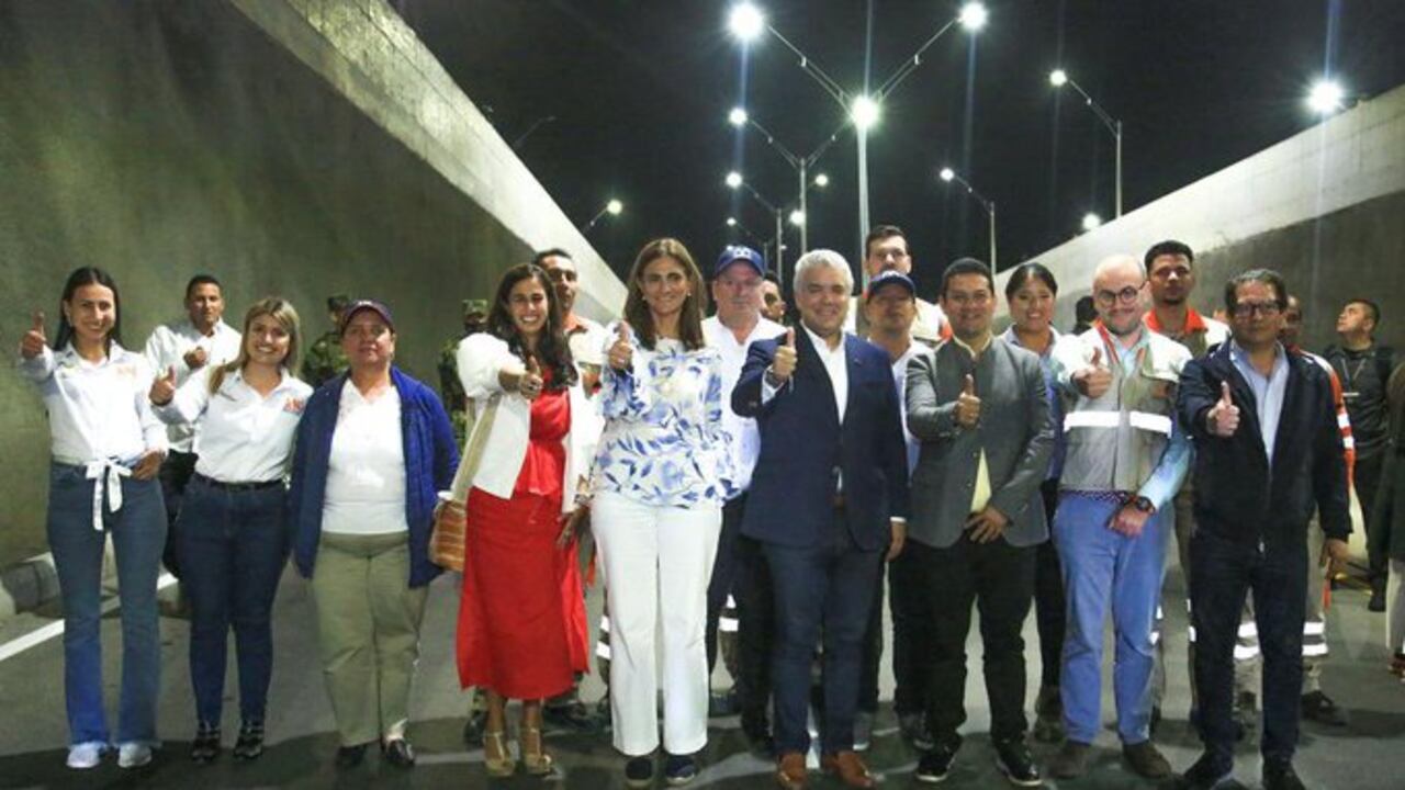 Gobierno Nacional entrega obras de doble calzada en Antioquia. Foto: Twitter Ministerio de Transporte.