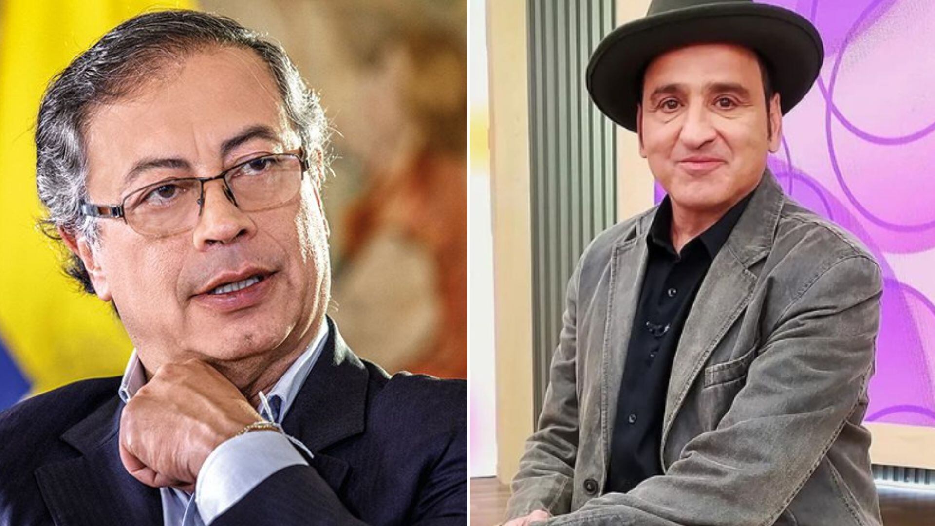 Presidente Gustavo Petro y Robinson Díaz.