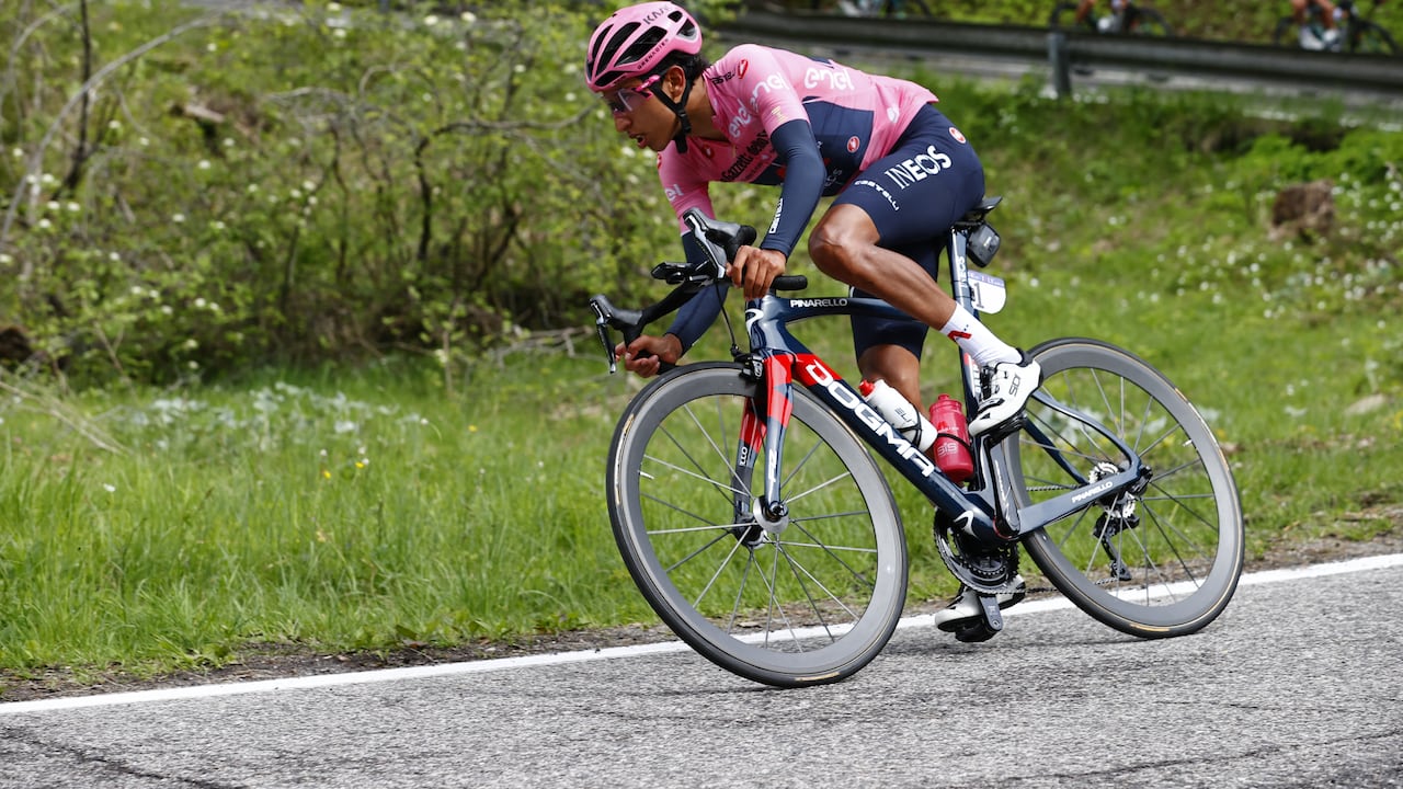 Egan Bernal en el Giro de Italia.
