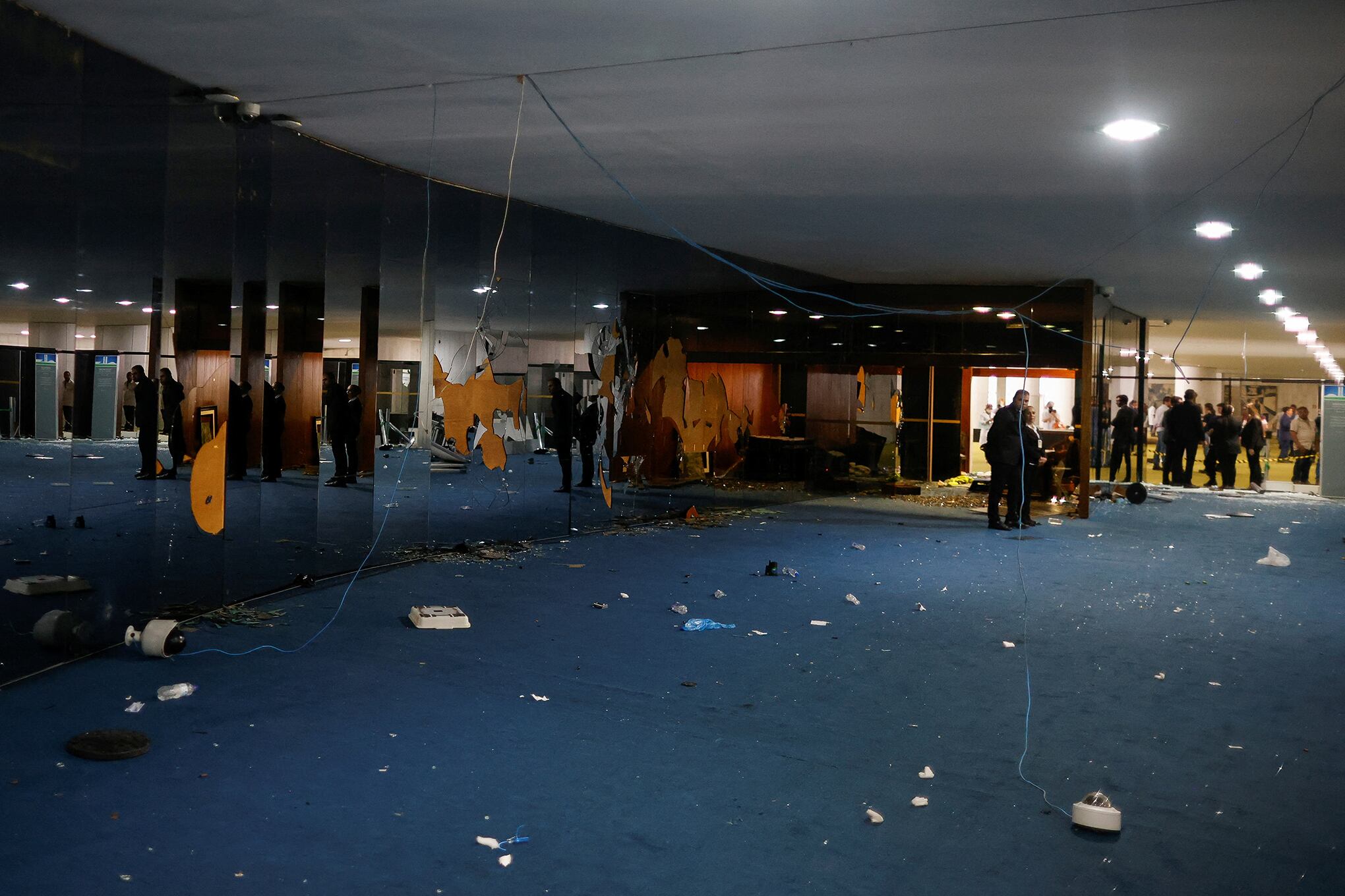 En imágenes : Destrucción tras ataque a instituciones estatales de Brasil