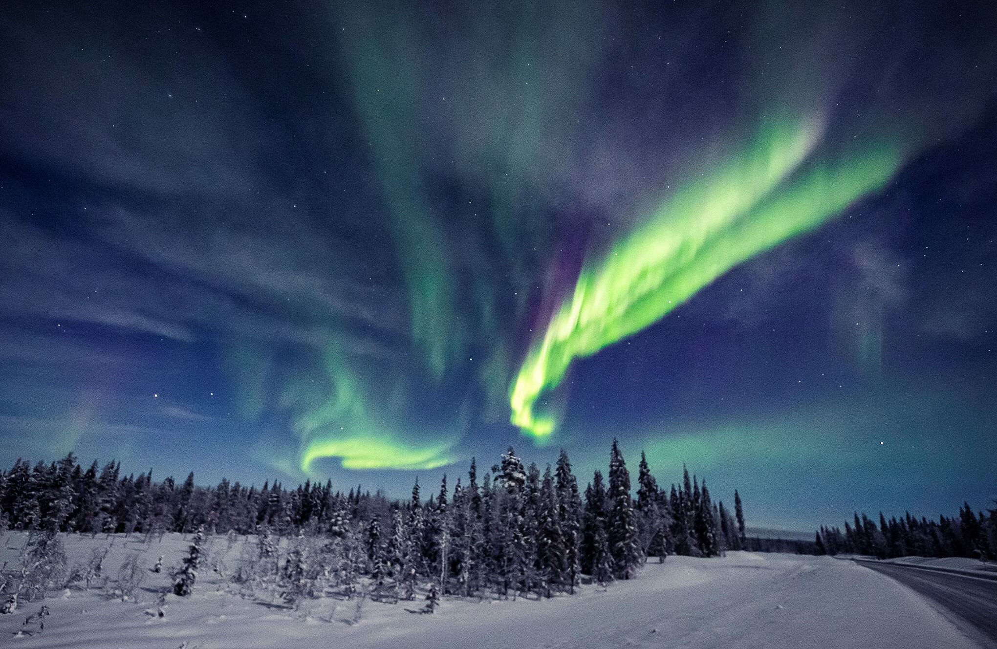 Impresionantes aurora boreal