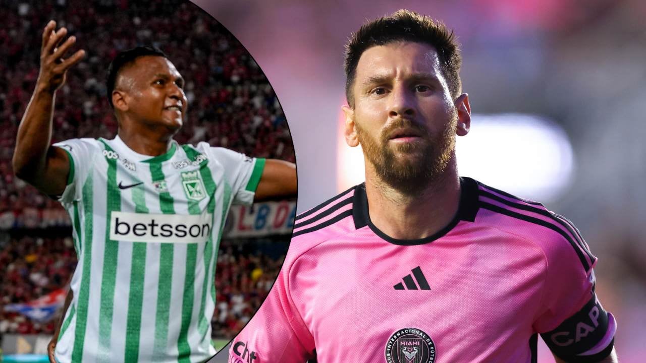 Alfredo Morelos y Lionel Messi.