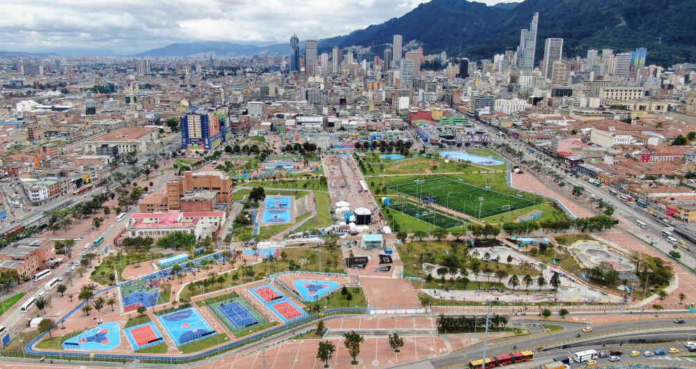 Vista general de Bogotá.