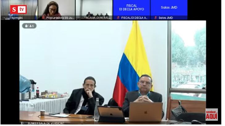 El abogado David Teleki, (izq) defensor de Nicolas Petro, hizo graves denuncias sobre hostigamientos a su cliente y que desde el Ejecutivo los están viendo "con resquemores".