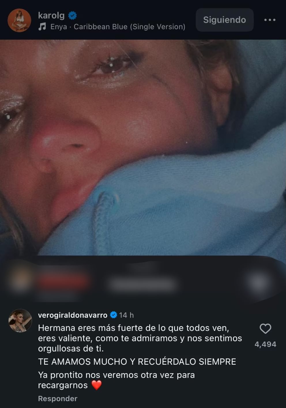 Verónica Giraldo envía mensaje de apoyo a Karol G
