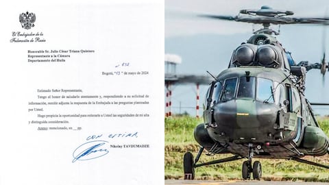 Embajada de Rusia en Colombia responde sobre mantenimiento de helicópteros MI-17.