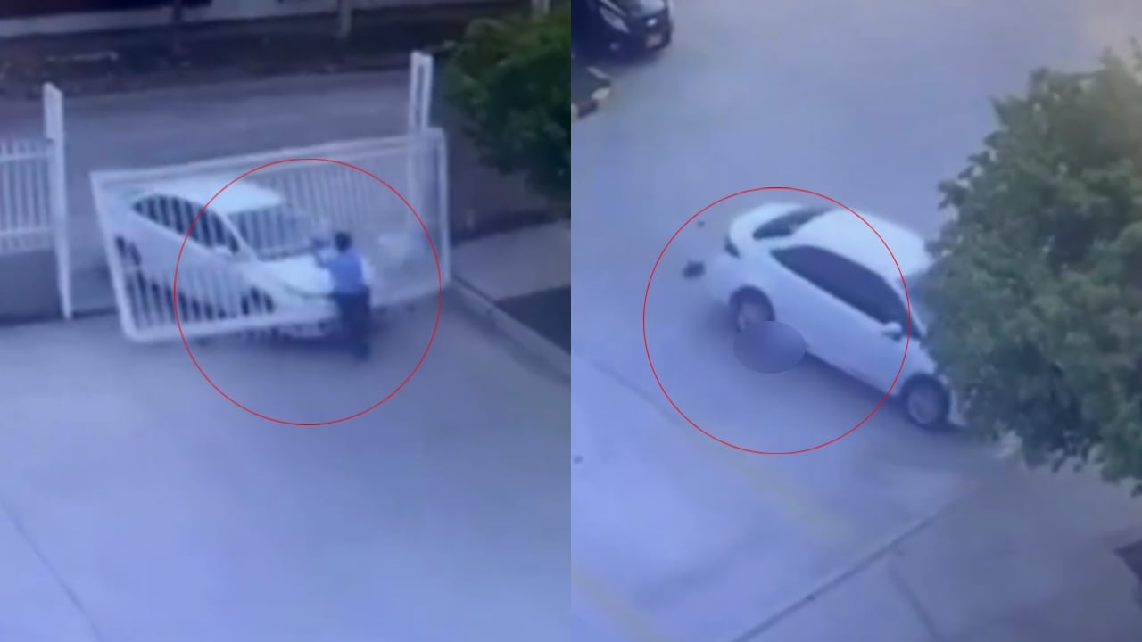 Estas imágenes muestran el momento exacto en el que se presentó el accidente.