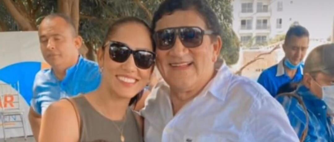 Claudia Margarita Zuleta y su padre Poncho Zuleta
