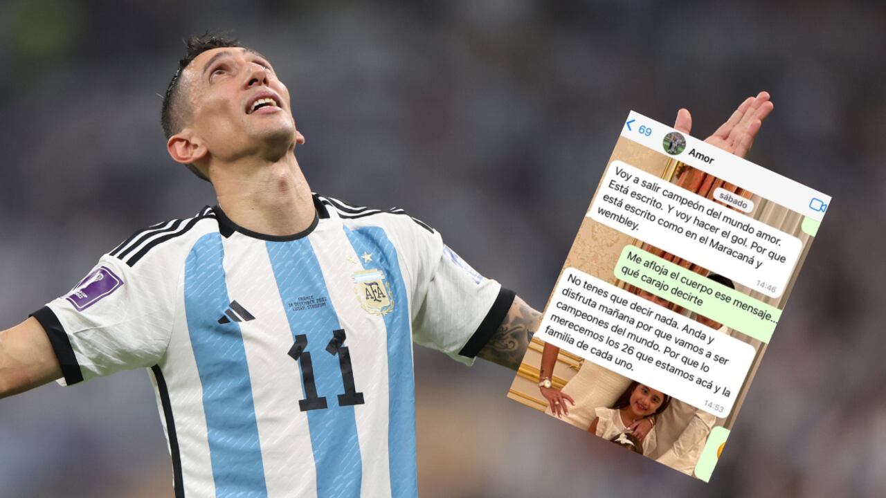 Ángel Di María y la conversación con su esposa antes de la final de Qatar.