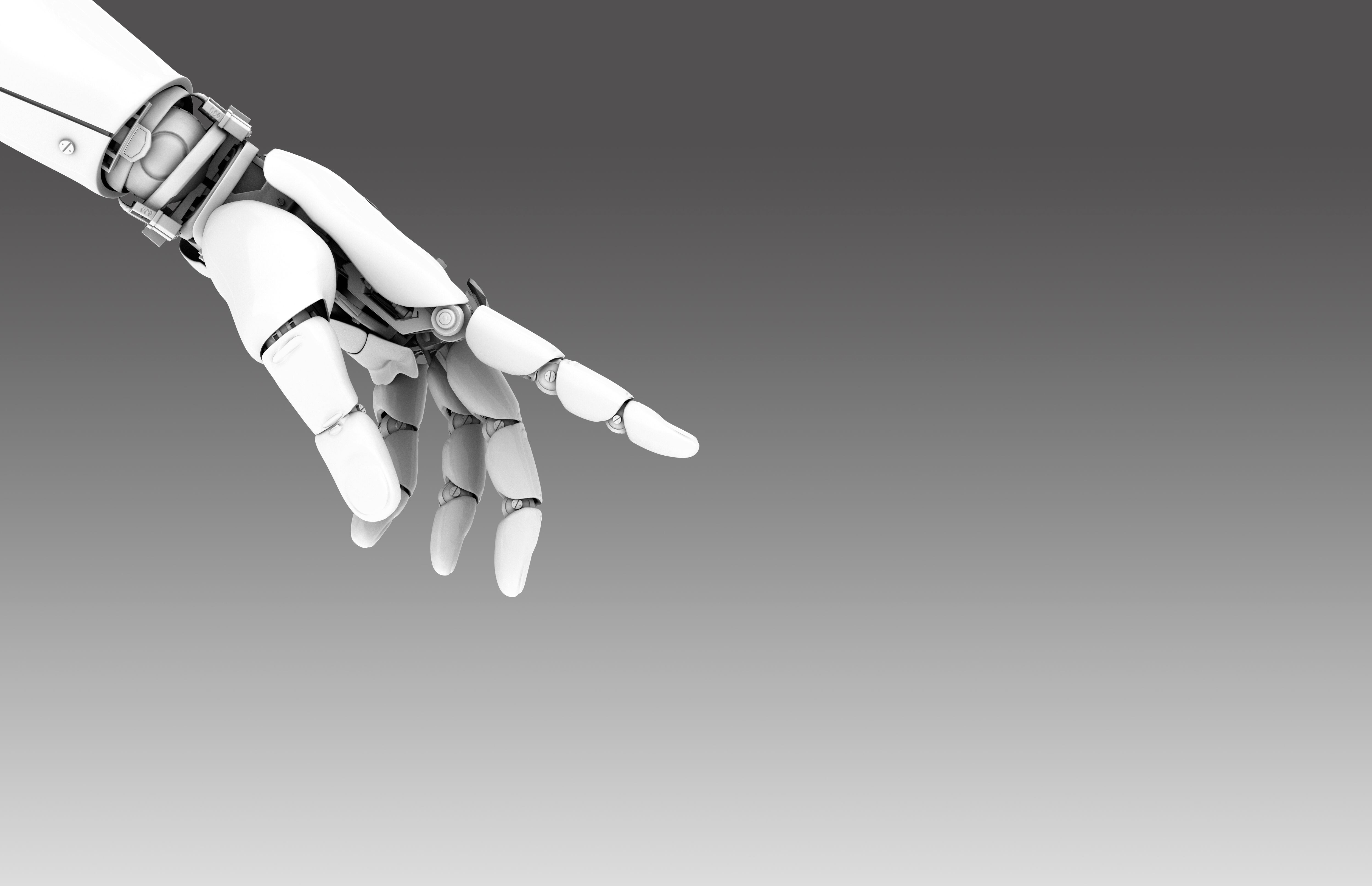 Diseño de la mano de un robot.