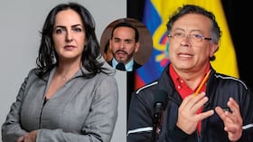 María Fernanda Cabal, Gustavo Petro y el presidente Abelardo De La Espriella.