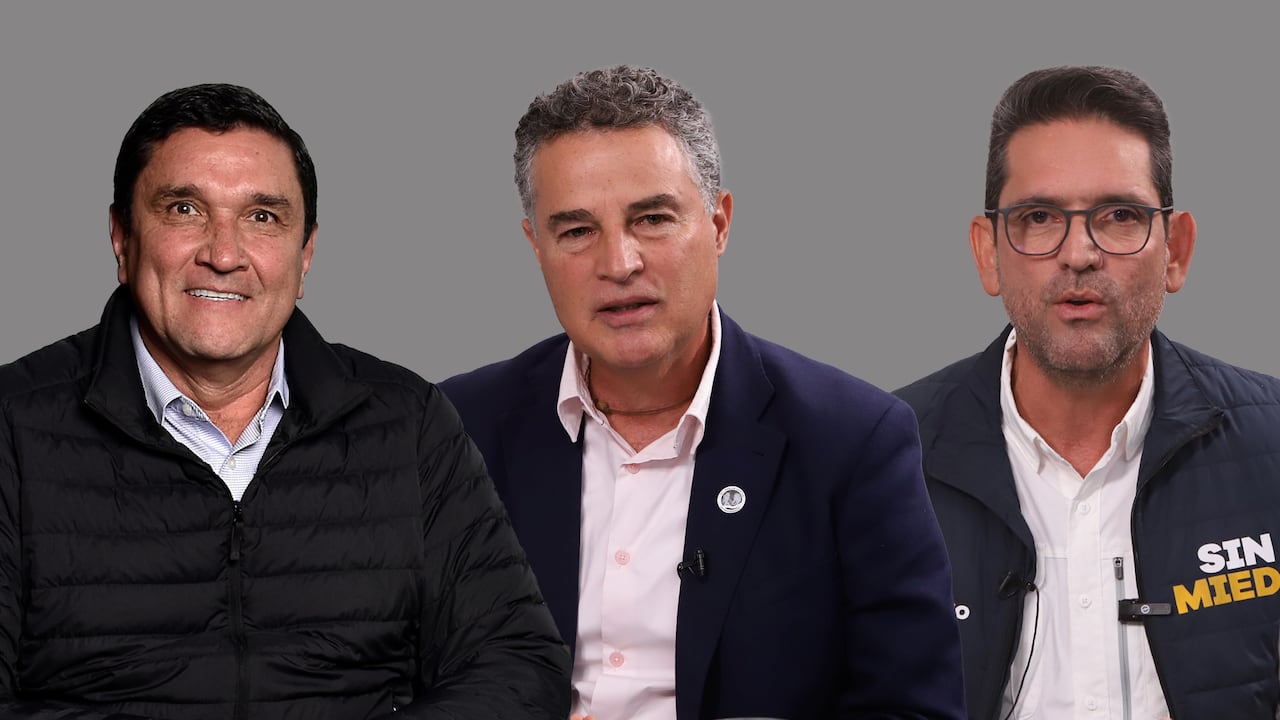 Juan Carlos Cárdenas, Aníbal Gaviria y Juan Guillermo Zuluaga.