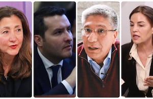 Ingrid Betancourt, Jaime Felipe Lozada, Sigifredo López y Sofía Gaviria.