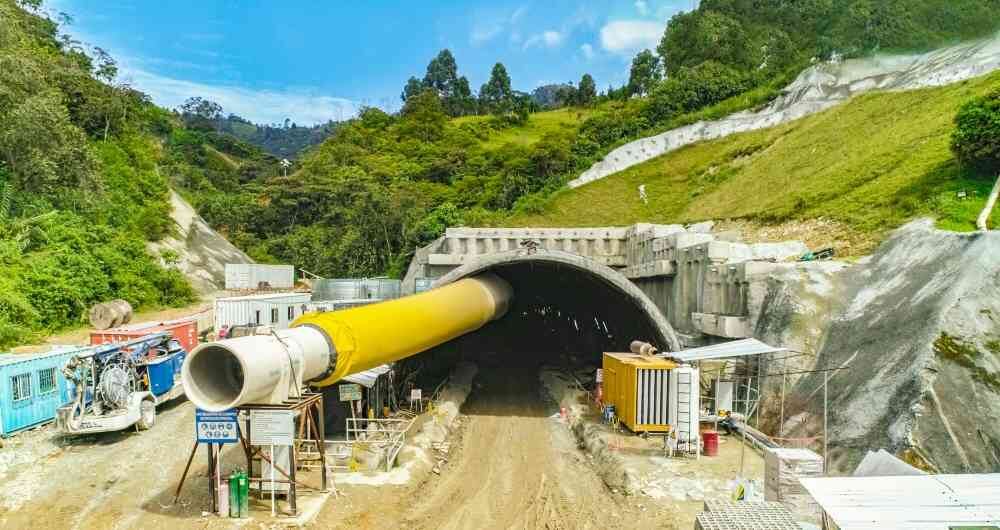 El segundo tubo del túnel de Occidente contará con nueve galerías de servicio, tres vehiculares y seis peatonales, que se conectarán con el túnel existente. Foto: Mintransporte