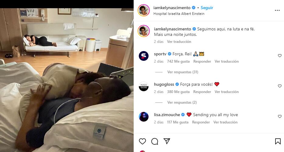 Pelé en el hospital