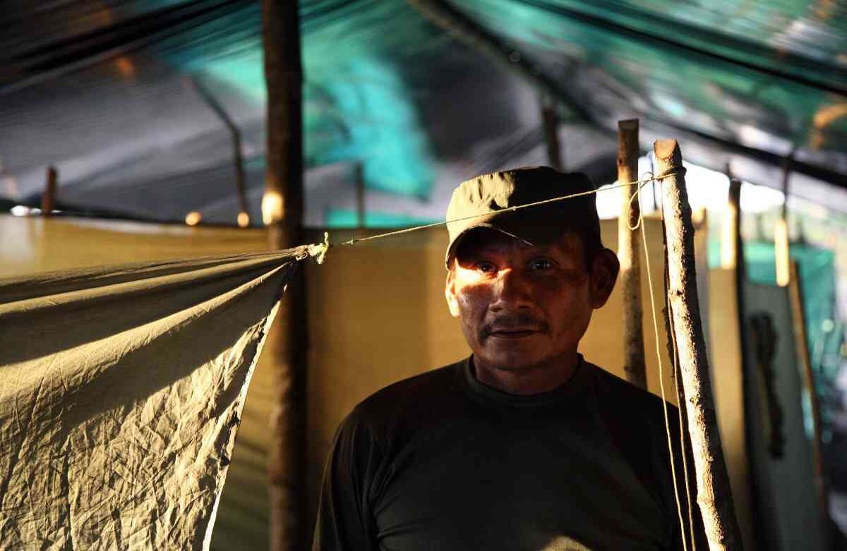 Campamento de las Farc en Llanos de Yari, el 29 de marzo de 2016. Foto: León Darío Peláez