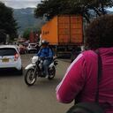 Bloqueo a la altura de Loboguerrero.