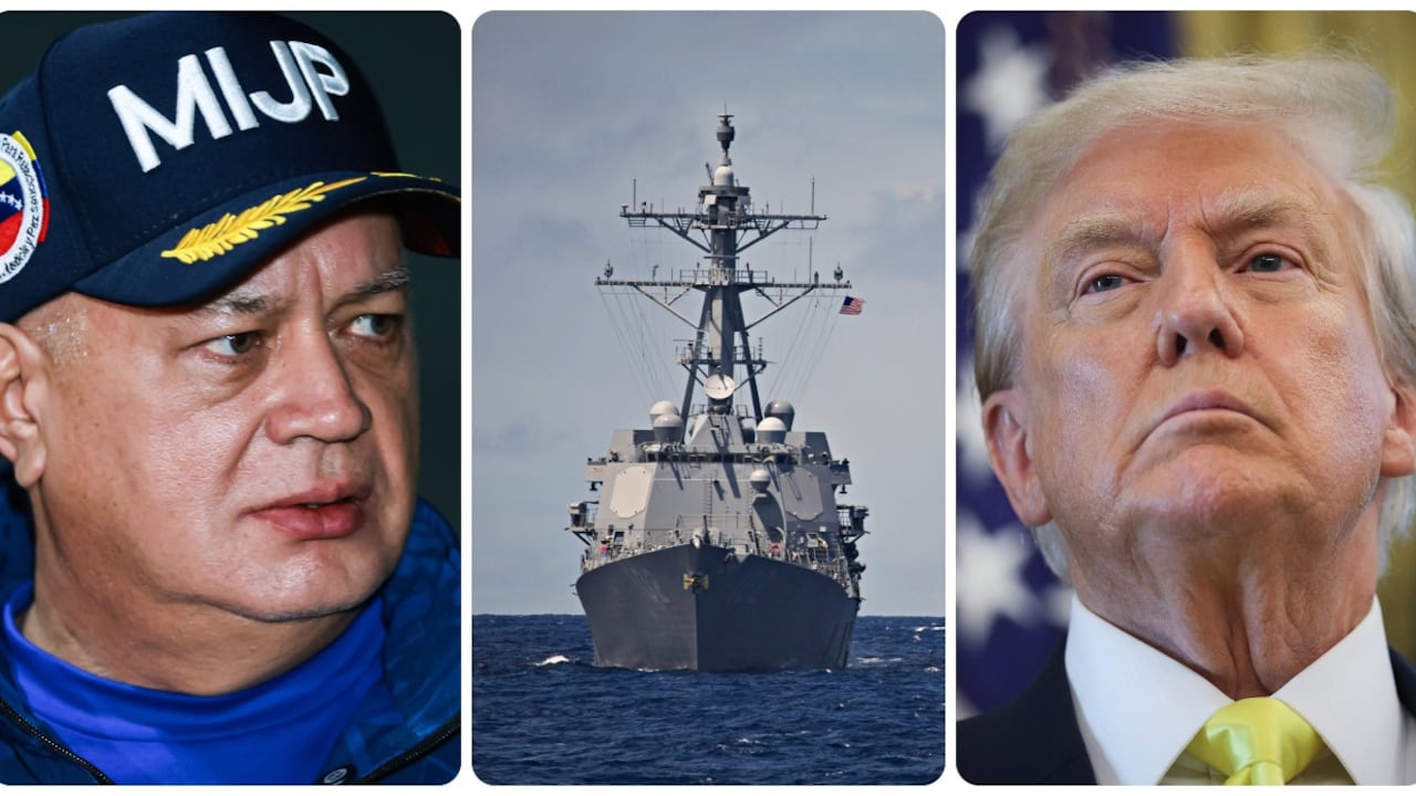 Diosdado Cabello y Donald Trump