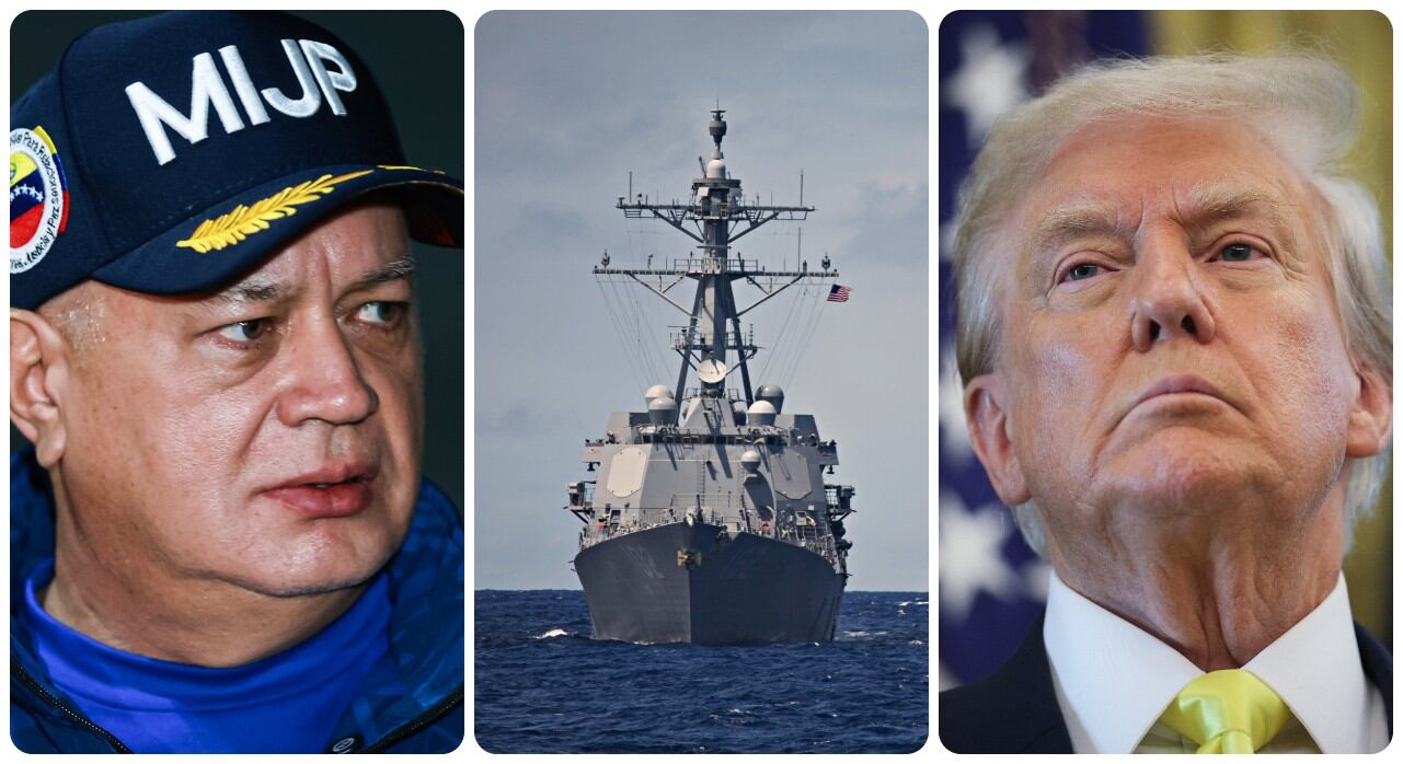 Diosdado Cabello y Donald Trump