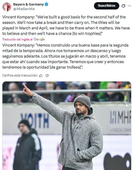 Pantallazo X: @iMiaSanMia